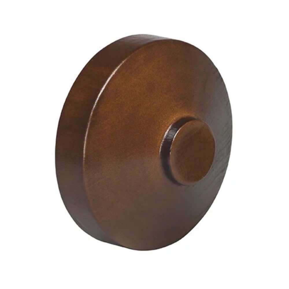 Kirsch Wood Curtain Finials Trends Fits 1 3/8 Inch Dark Brown Wren Pair
